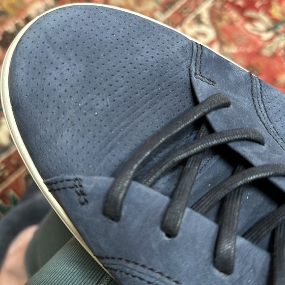 Ecco blue suede dress sneakers - Picture 7 of 7